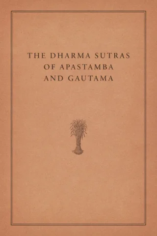 The Dharma Sutras of Apastamba and Gautama cover