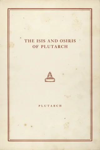 The Isis and Osiris of Plutarch cover